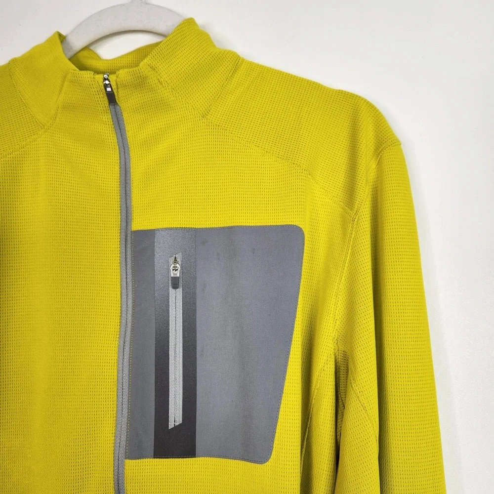 GOLITE Replay 1/4 Zip Pullover Mens Medium Yellow Long Sleeve Performance Top